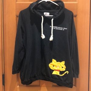 Oversized cat hoodie